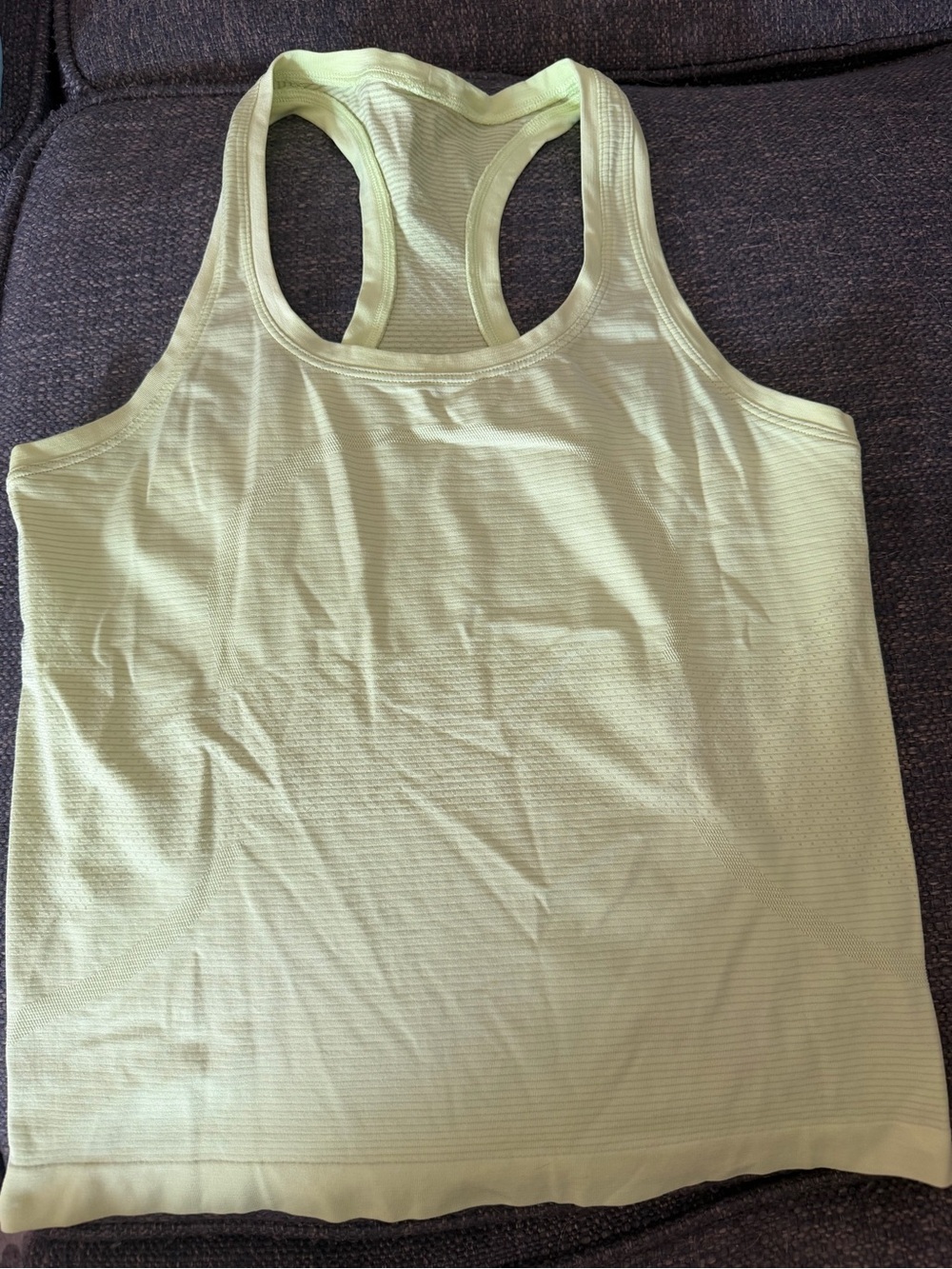 lululemon athletica pale lime racerback tank